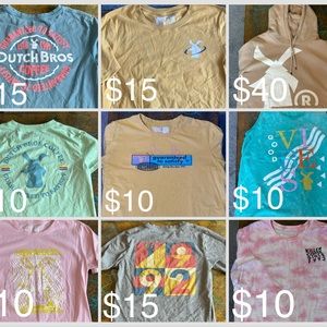 Large and medium Dutch Bros shirts i am willing to negotiate if you buy multiple